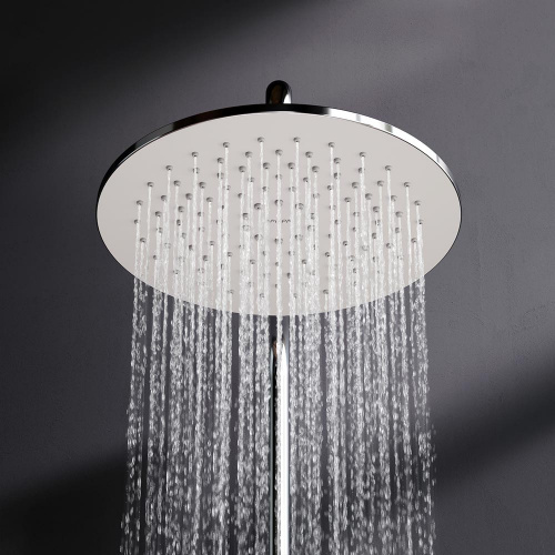 картинка F0780700 Like, душ.система: см-ль-полка д/ванны/душа, душ.штанга 1030-1460мм, верхний душ 220 мм, ру от магазина Сантехстрой