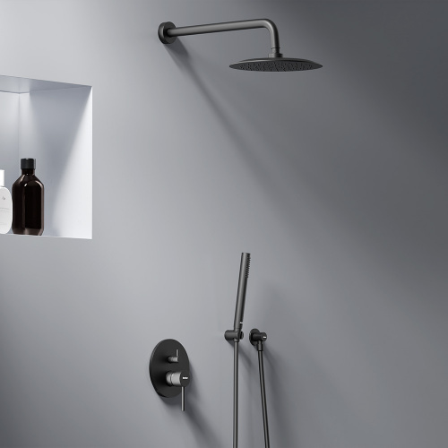 картинка 936520300 Scandinavian Pure встраиваемая душевая система со смесителем для душа, черный от магазина Сантехстрой