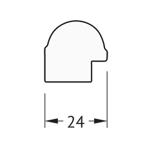 картинка Зеркало Evoform Definite 127х67 BY 0745 в багетной раме - Серебряный бамбук 24 мм от магазина Сантехстрой