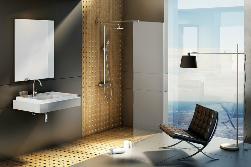 картинка Душевая перегородка Ravak Walk-In Wall 70 GW9W10C00Z1 профиль Хром стекло Transparent от магазина Сантехстрой