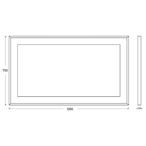 картинка Зеркало Evoform Ledside 75х130 BY 2208 Сталь от магазина Сантехстрой