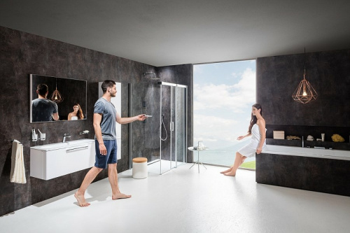 картинка Душевой уголок Ravak Matrix MSDPS 100x100 R 0WPAAC00Z1 профиль Хром стекло Transparent от магазина Сантехстрой