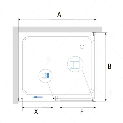картинка Душевой уголок RGW 35087600-11 от магазина Сантехстрой