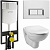 картинка Комплект унитаза с инсталляцией Vitra Normus 9773B003-7200 с сиденьем Микролифт и кнопкой смыва Хром от магазина Сантехстрой