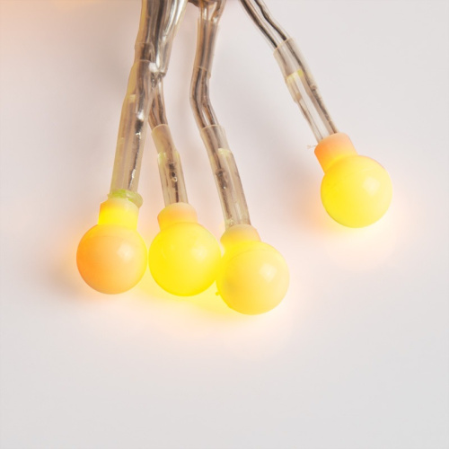 картинка Гирлянда Мишура LED 3 м прозрачный ПВХ,  288 диодов,  цвет ТЕПЛЫЙ БЕЛЫЙ от магазина Сантехстрой