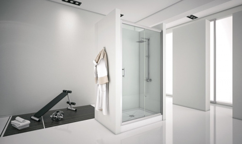 картинка Душевая дверь Aquanet Alfa NAA6121 150 168422 профиль Хром стекло прозрачное от магазина Сантехстрой