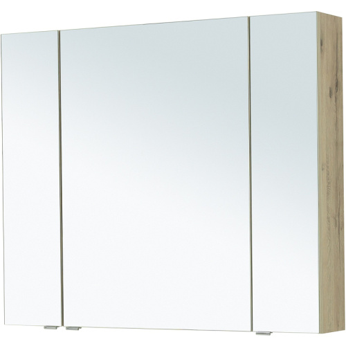 картинка Зеркальный шкаф Aquanet Алвита New 90 303898 Дуб веллингтон белый от магазина Сантехстрой