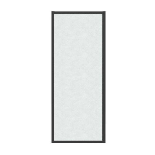 картинка Душевая перегородка 200.K33.02.90.21.02 Cosmo (90*195) черный матовый, стекло шиншилла, 1 место от магазина Сантехстрой