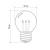 картинка Лампа шар e27 6 LED Ø45мм - белая,  прозрачная колба,  эффект лампы накаливания от магазина Сантехстрой