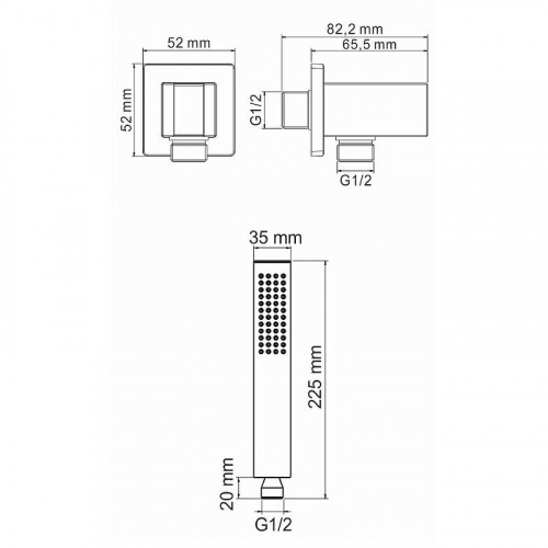 картинка Душевая система WasserKRAFT A16162 Черная матовая от магазина Сантехстрой