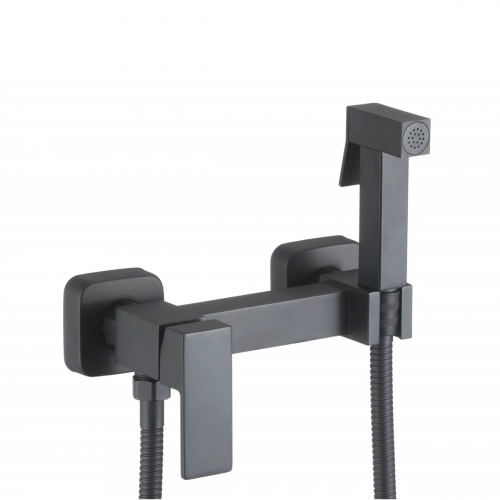 картинка Гигиенический душ со смесителем D-Lin D180201-A, черный от магазина Сантехстрой
