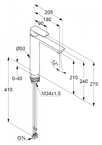 картинка Смеситель для раковины Kludi 402960575 Хром от магазина Сантехстрой