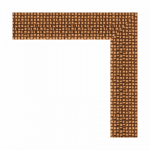 картинка Зеркало Evoform Definite 111х61 BY 3195 в багетной раме - Мозаика медь 46 мм от магазина Сантехстрой