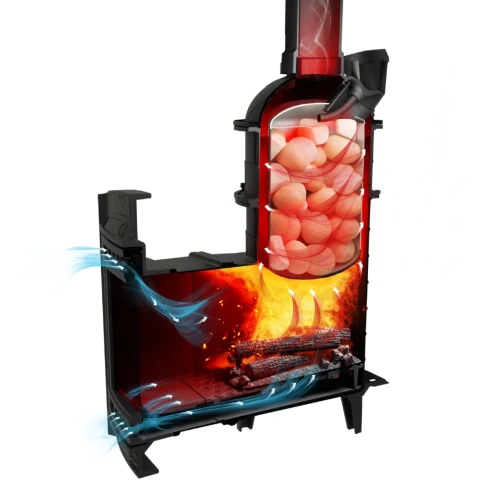 картинка Печь банная "Атмосфера XL" в облицовке "Талькохлорит" Prometall от магазина Сантехстрой