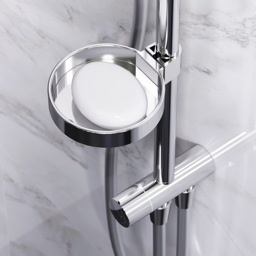 картинка F0780064 Like душевая система, верхний душ 250 мм, ручной душ 120 мм, 3 функции, хром, шт. от магазина Сантехстрой