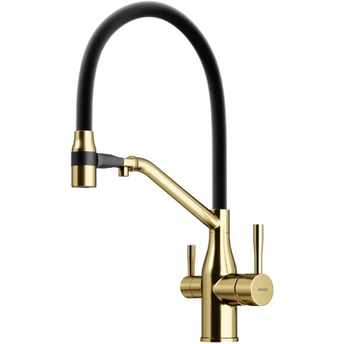 картинка Смеситель для кухни с подключением к фильтру Sancos Orta SC4008BG от магазина Сантехстрой