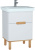 картинка Тумба с раковиной Vitra Sento 63 60822 подвесная Белая от магазина Сантехстрой