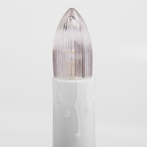 картинка Гирлянда Свечи 4м,  темно-зеленый ПВХ,  20 LED ТЕПЛЫЙ БЕЛЫЙ от магазина Сантехстрой