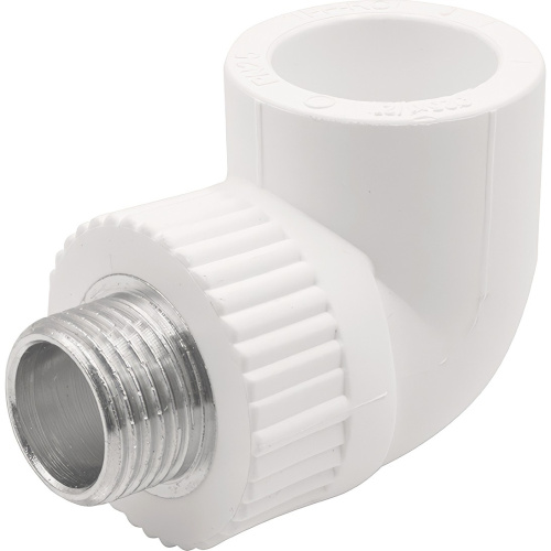 картинка Угольник THERMOLIGHT комбинированный PP-R НР 25х1/2quot; белый (10/120) от магазина Сантехстрой
