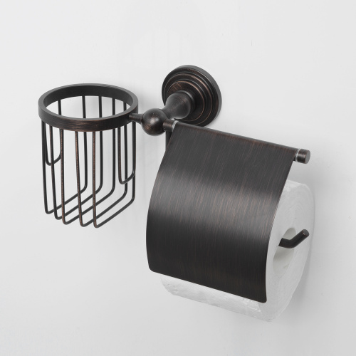 картинка Держатель туалетной бумаги и освежителя воздуха WasserKRAFT Isar K-7359 Темная бронза от магазина Сантехстрой