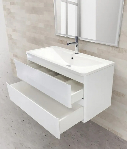 картинка Раковина BelBagno 80 BB800/455-LV-MR-ALR Белая от магазина Сантехстрой