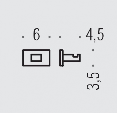 картинка Colombo Look Крючок одинарный, цвет: хром от магазина Сантехстрой