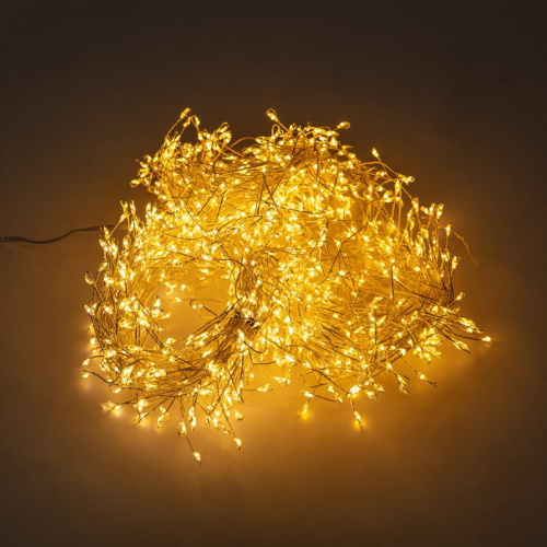 картинка Гирлянда роса Фейерверк с трансформатором 20 м,  1000 LED,  теплое белое свечение от магазина Сантехстрой