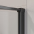 картинка Душевой уголок Cezares Liner 90x90 LINER-A-2-90-C-NERO профиль Черный матовый стекло прозрачное от магазина Сантехстрой