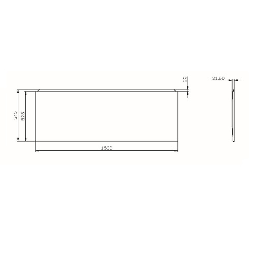 картинка W94A-150-070W-P X-Joy панель фронтальная для ванны 150х70 от магазина Сантехстрой