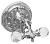 картинка Крючок Art&Max Barocco Crystal AM-1784-Cr-C двойной, хром от магазина Сантехстрой