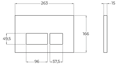 картинка Клавиша смыва BelBagno BB040CR.MAT Хром матовый от магазина Сантехстрой
