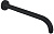 картинка AF330-91B Aquanet Static Держатель верх. душа из стены, 350 мм, 1/2, сталь, черный матовый (261827) от магазина Сантехстрой