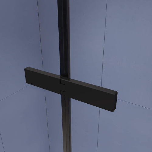 картинка Душевой уголок RGW SV-040-B 100* 80*200 профиль Чёрный стекло Прозрачное от магазина Сантехстрой