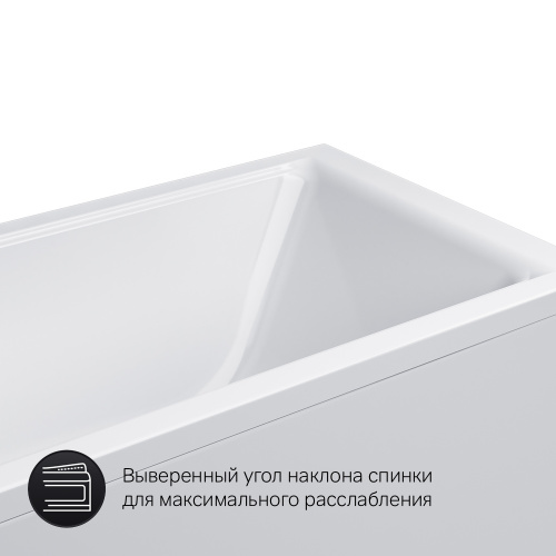 картинка W90A-170-070W-A1 Gem, ванна акриловая A1 170x70см от магазина Сантехстрой