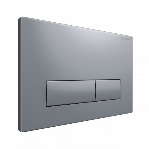 картинка Клавиша смыва для инсталляции Terminus Classic кнопка прямоугольник цвет хром от магазина Сантехстрой