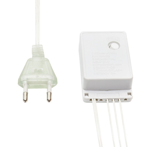 картинка Гирлянда Светодиодный Дождь 3х2 м,  свечение с динамикой,  прозрачный провод,  230 В,  цвет теплый белый от магазина Сантехстрой