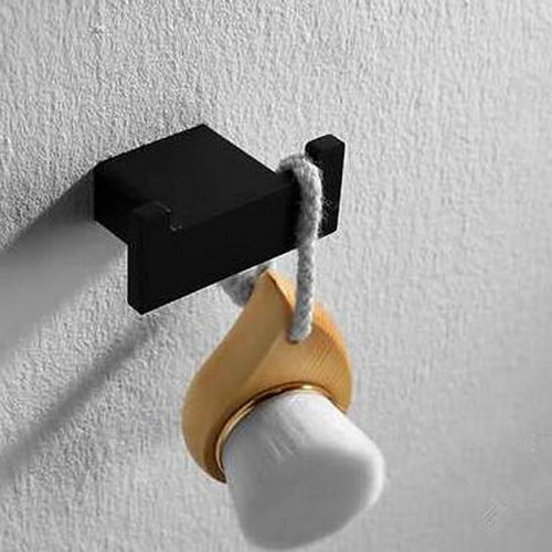 картинка Двойной крючок Orans P-7206 7206p00 Черный матовый от магазина Сантехстрой