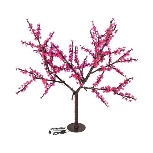 картинка Светодиодное дерево Сакура,  высота 1,5м,  диаметр кроны 1,8м,  розовые светодиоды,  IP65, понижающий трансформатор в комплекте NEON-NIGHT от магазина Сантехстрой