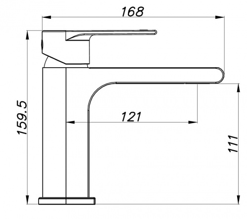 картинка Смеситель для раковины AZARIO DELANO белый (AZ-158445226) от магазина Сантехстрой