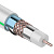 картинка Кабель коаксиальный RG-6U+Cu,  75 Ом, Cu/Al/Cu/Al,  90%,  две фольги,  100 м, INDOOR,  белый,  REXANT от магазина Сантехстрой