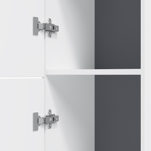 картинка M90CHL0306WG GEM, шкаф-колонна, подвесной, левый, 30 см, двери, push-to-open, цвет: белый, глянец от магазина Сантехстрой