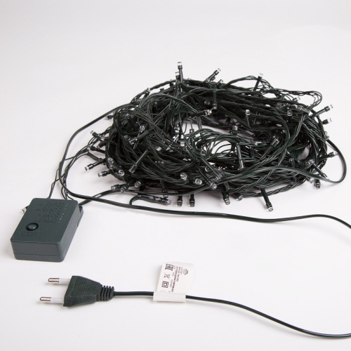 картинка Гирлянда Твинкл Лайт 15 м,  темно-зеленый ПВХ,  120 LED,  цвет белый от магазина Сантехстрой