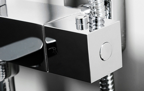 картинка Душевая система WasserKRAFT A199.119.141.010.CH Thermo с термостатом Хром от магазина Сантехстрой