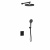 картинка Душевой комплект Inspire VSFW-3I21MT2MB встраиваемый, термостатический, двухрежимный, черный от магазина Сантехстрой