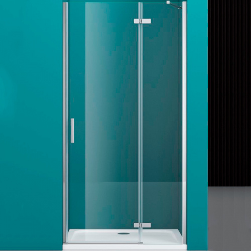 картинка Душевая дверь BelBagno Kraft 100 KRAFT-B-12-60/40-C-Cr-R профиль Хром стекло прозрачное от магазина Сантехстрой