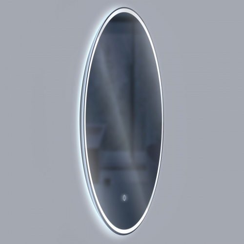 картинка Зеркало LED VLM-3DE800 800x800 c сенсорным выключателем и диммером от магазина Сантехстрой