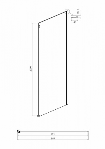 картинка Душевой уголок Ambassador 19021101hx-90hx от магазина Сантехстрой