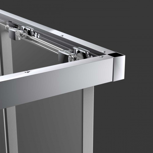 картинка Душевой уголок Soft VSS-3SO900CLB, 900*900, черный, стекло прозрачное от магазина Сантехстрой