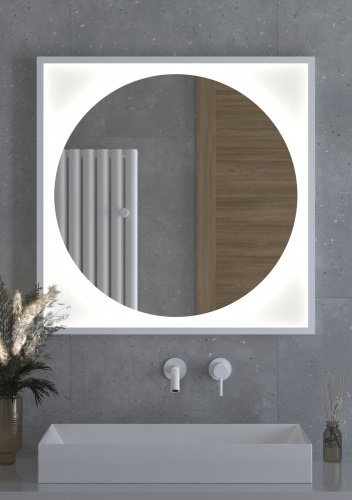 картинка Зеркало с LED-подсветкой настенное ECLIPSE DEFESTO 80x80 см, DF 2228 от магазина Сантехстрой