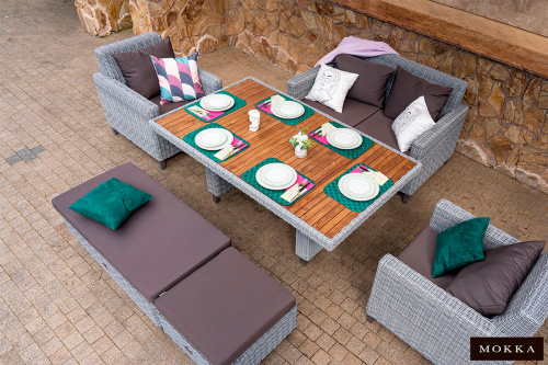 картинка ООО "Дарсена" Комплект плетеной мебели MOKKA BELLA малый от магазина Сантехстрой